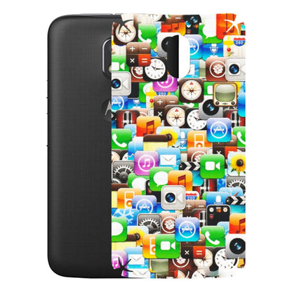 Motorola Phone Skins (All Models) - All Apple Icons - Matte Finish (M-93) Motorola Moto E3 Power