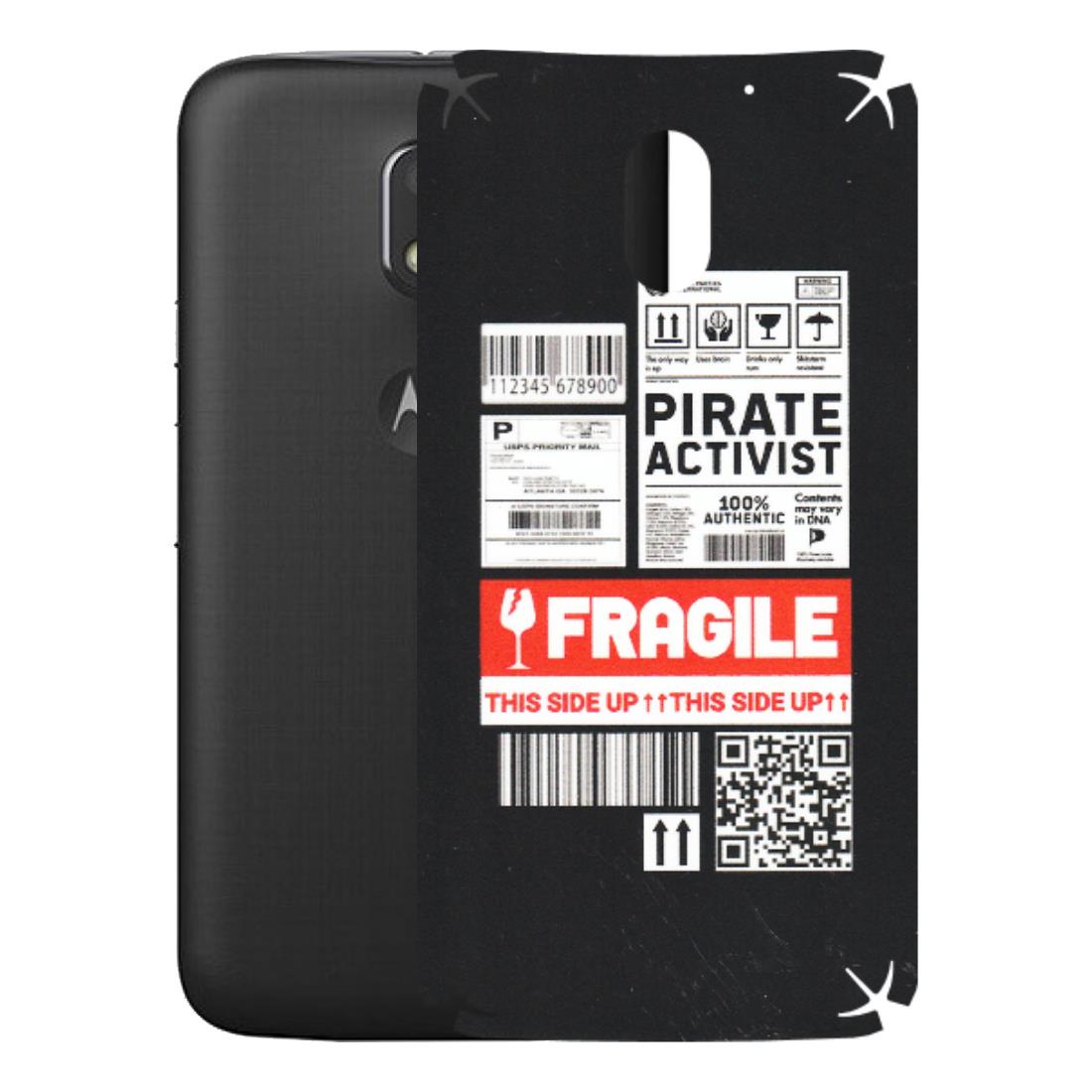 Motorola Phone Skins (All Models) - Handle With Care - Matte Finish (M-99) Motorola Moto E3 Power