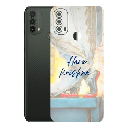 Motorola Phone Skins (All Models) - Hare Krishna - 3D Embossed Finish (L-03) Motorola Moto E40