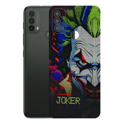 Motorola Phone Skins (All Models) - Joker Dot Matrix - 3D Embossed Finish (L-08) Motorola Moto E40