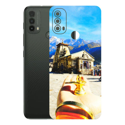 Motorola Phone Skins (All Models) - Beauty of Kedarnath - 3D Embossed Finish (L-108) Motorola Moto E40