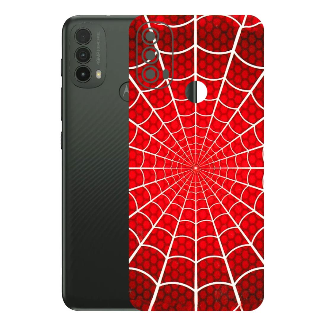 Motorola Phone Skins (All Models) - Classic Spidey Web - 3D Embossed Finish (L-115) Motorola Moto E40