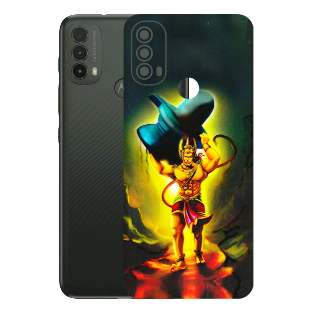 Motorola Phone Skins (All Models) - Hanuman Ji - 3D Embossed Finish (L-128) Motorola Moto E40