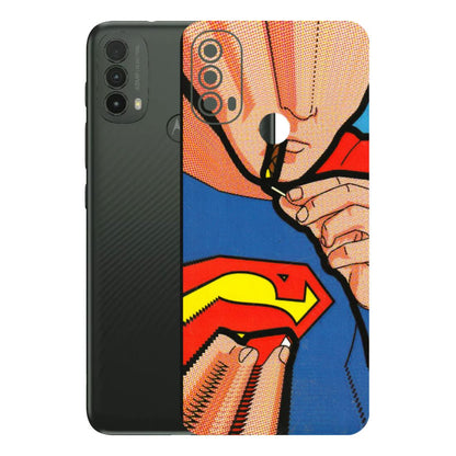 Motorola Phone Skins (All Models) - Superman Sutta - 3D Embossed Finish (L-130) Motorola Moto E40