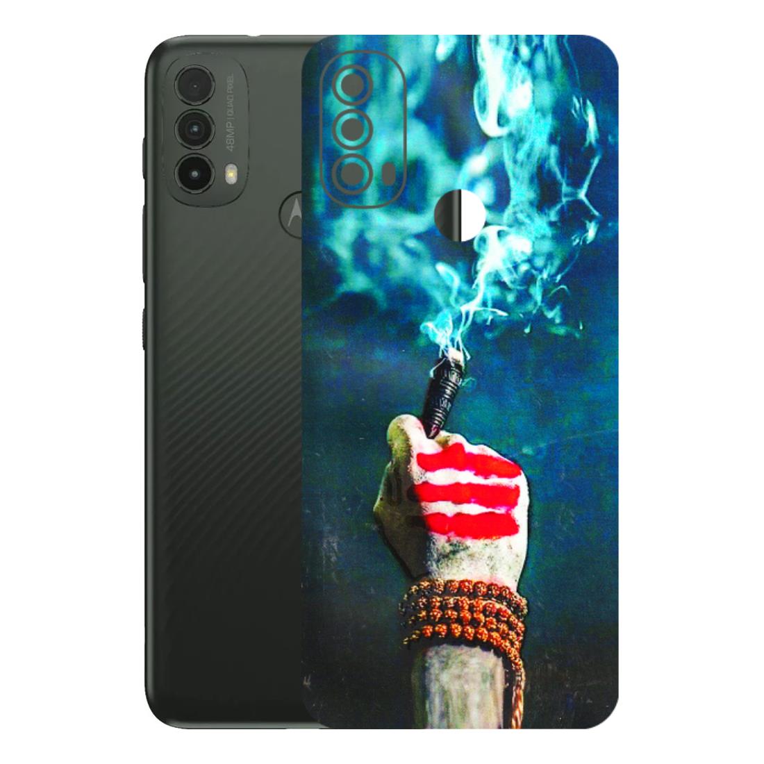 Motorola Phone Skins (All Models) - Mahadev Bhakt - 3D Embossed Finish (L-146) Motorola Moto E40