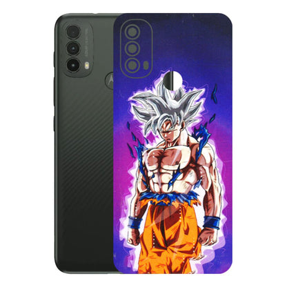 Motorola Phone Skins (All Models) - Goku Purple Anime - 3D Embossed Finish (L-147) Motorola Moto E40