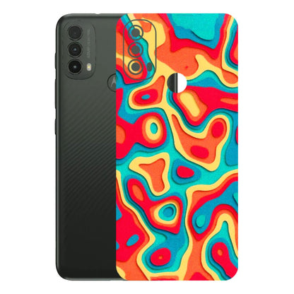 Motorola Phone Skins (All Models) - Abstract Swirl - 3D Embossed Finish (L-150) Motorola Moto E40