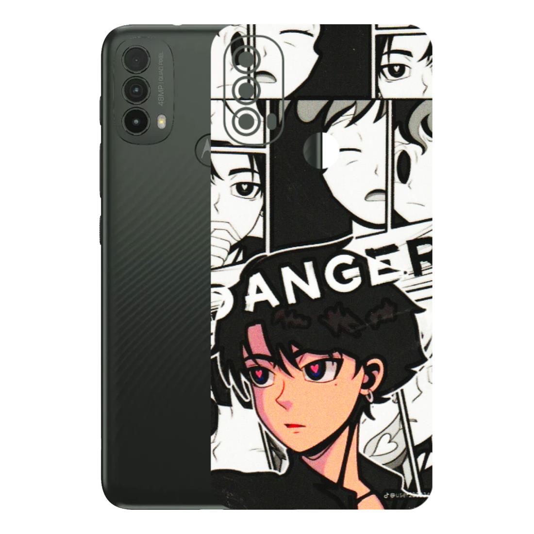 Motorola Phone Skins (All Models) - Danger Anime - 3D Embossed Finish (L-155) Motorola Moto E40