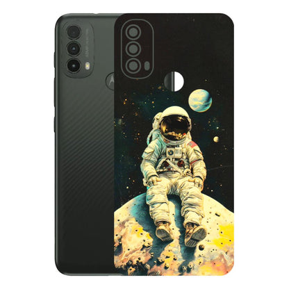 Motorola Phone Skins (All Models) - Astronaut in Space - 3D Embossed Finish (L-16) Motorola Moto E40