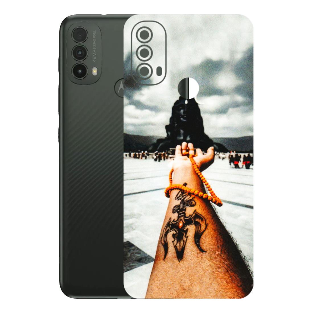 Motorola Phone Skins (All Models) - Jai Adiyogi Mahakaal - 3D Embossed Finish (L-164) Motorola Moto E40