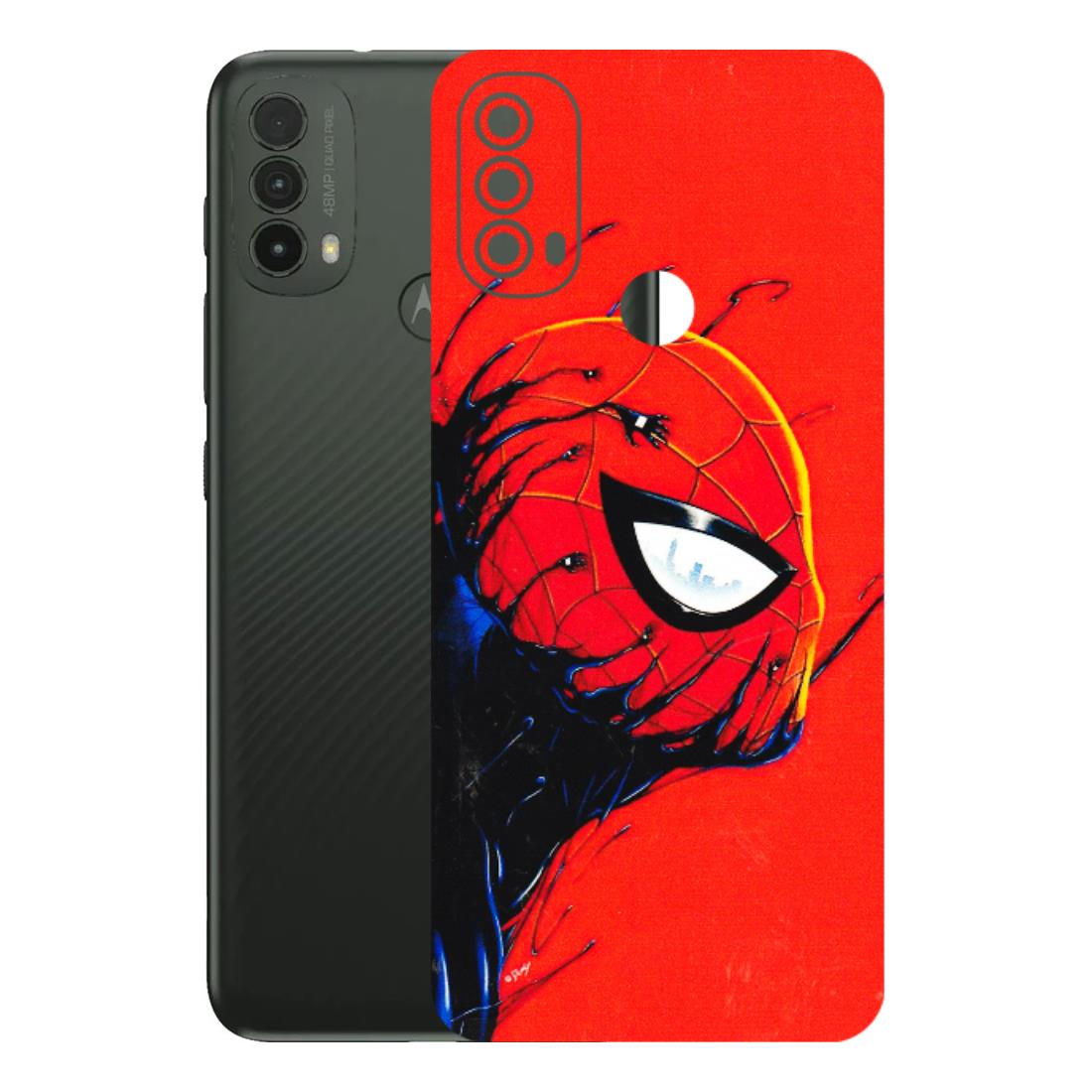 Motorola Phone Skins (All Models) - Spiderman Face Venom - 3D Embossed Finish (L-165) Motorola Moto E40