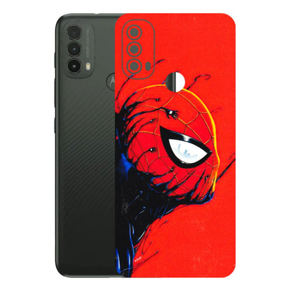 Motorola Phone Skins (All Models) - Spiderman Face Venom - 3D Embossed Finish (L-165) Motorola Moto E40