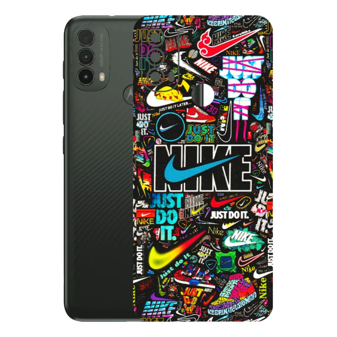 Motorola Phone Skins (All Models) - Just Do It Doodles - 3D Embossed Finish (L-166) Motorola Moto E40