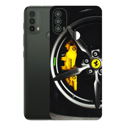 Motorola Phone Skins (All Models) - Ferrari Wheel Alloy - 3D Embossed Finish (L-173) Motorola Moto E40