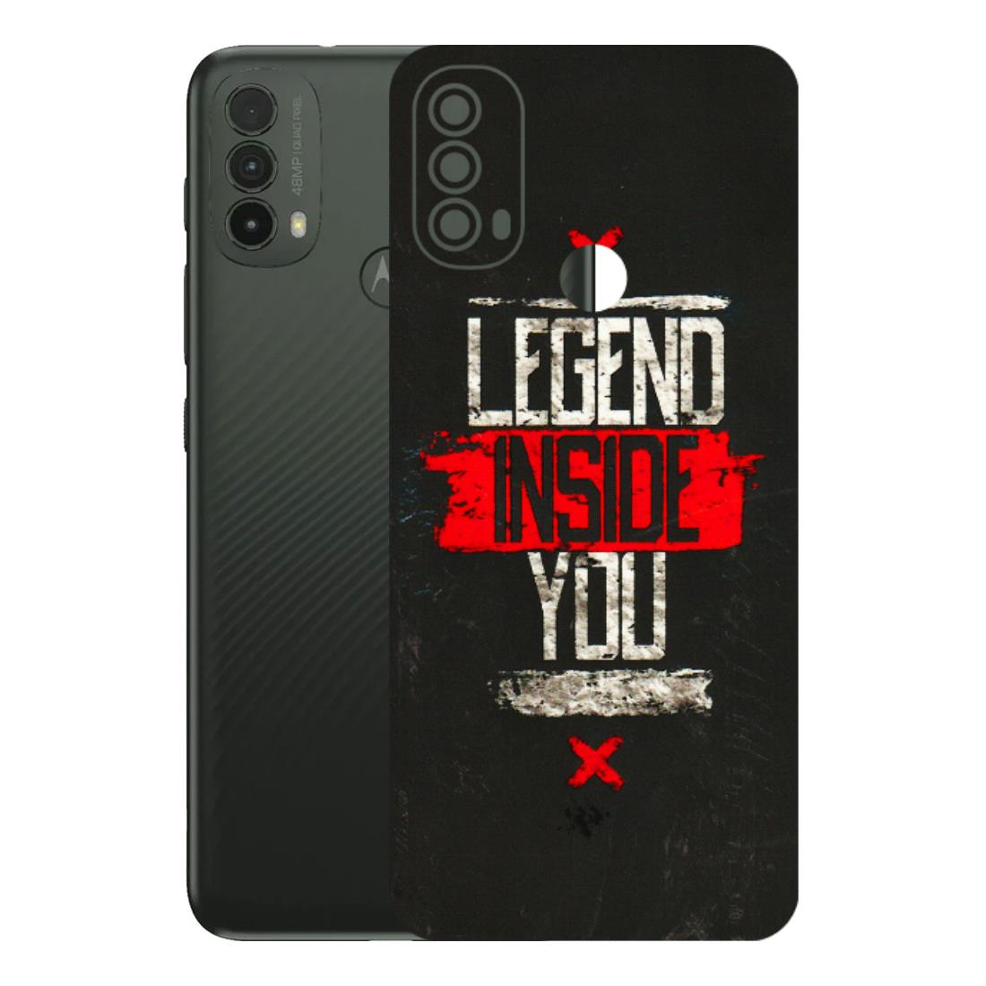 Motorola Phone Skins (All Models) - Legend Inside You - 3D Embossed Finish (L-186) Motorola Moto E40