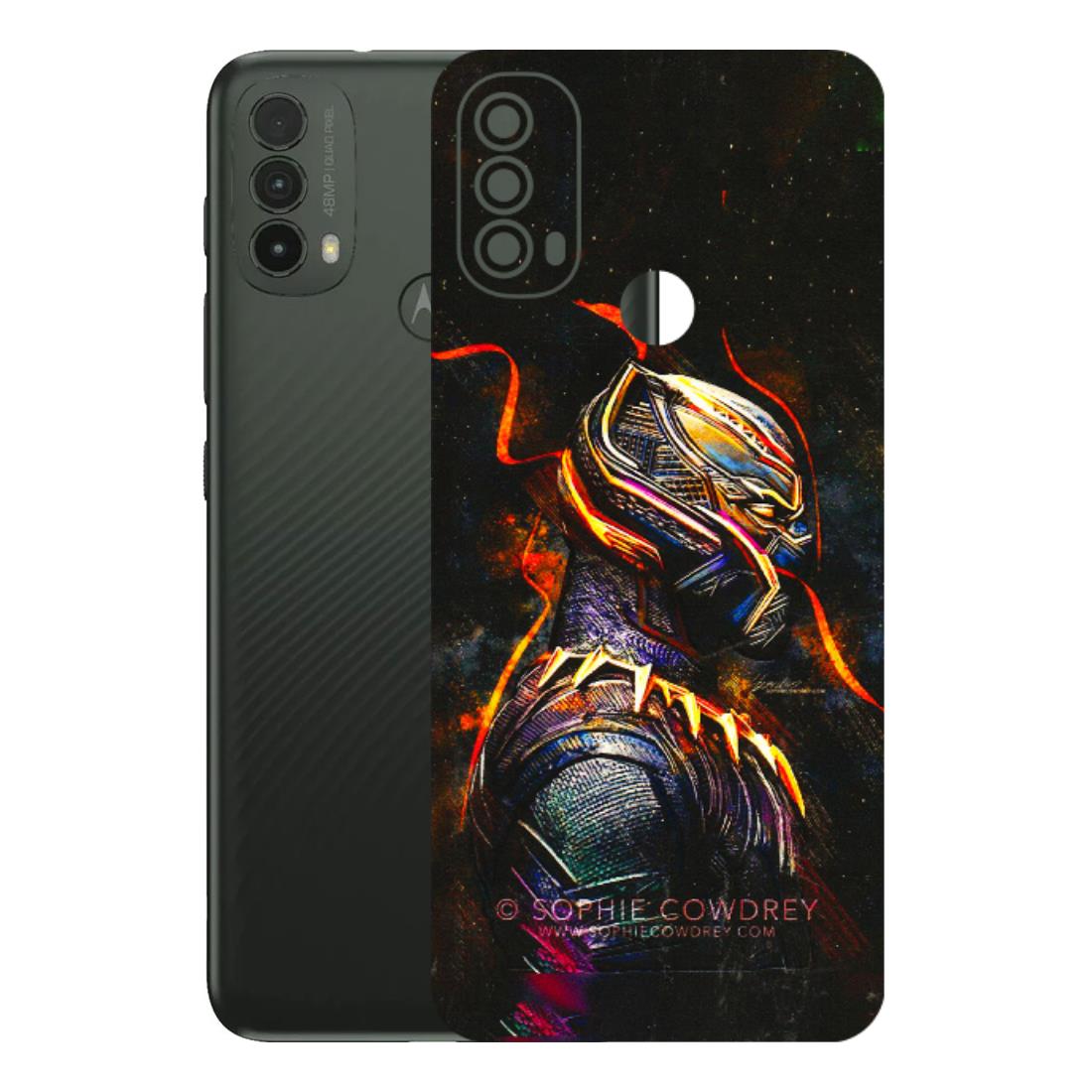 Motorola Phone Skins (All Models) - Black Panther - 3D Embossed Finish (L-190) Motorola Moto E40