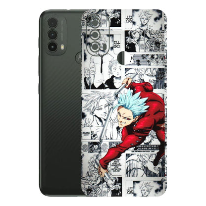 Motorola Phone Skins (All Models) - Anime Comic - 3D Embossed Finish (L-192) Motorola Moto E40