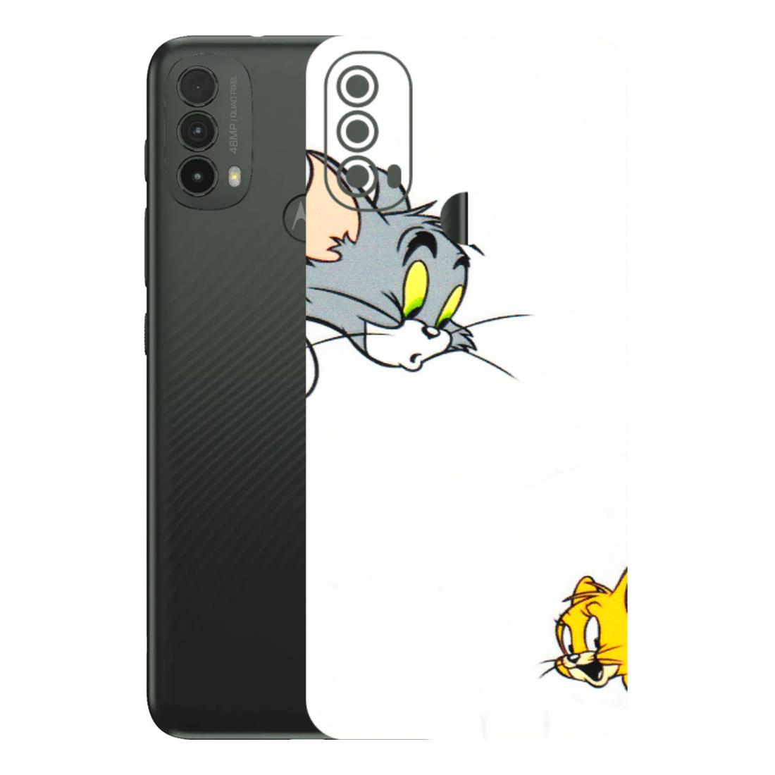 Motorola Phone Skins (All Models) - Cute Tom And Jerry - 3D Embossed Finish (L-220) Motorola Moto E40