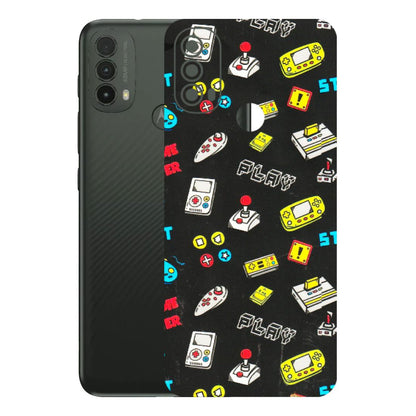 Motorola Phone Skins (All Models) - Gaming Doodles - 3D Embossed Finish (L-224) Motorola Moto E40