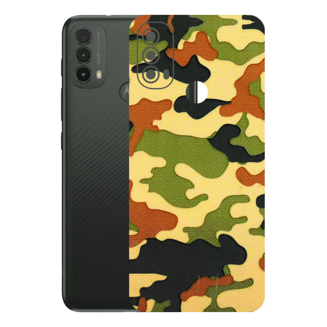 Motorola Phone Skins (All Models) - Indian Military - 3D Embossed Finish (L-234) Motorola Moto E40