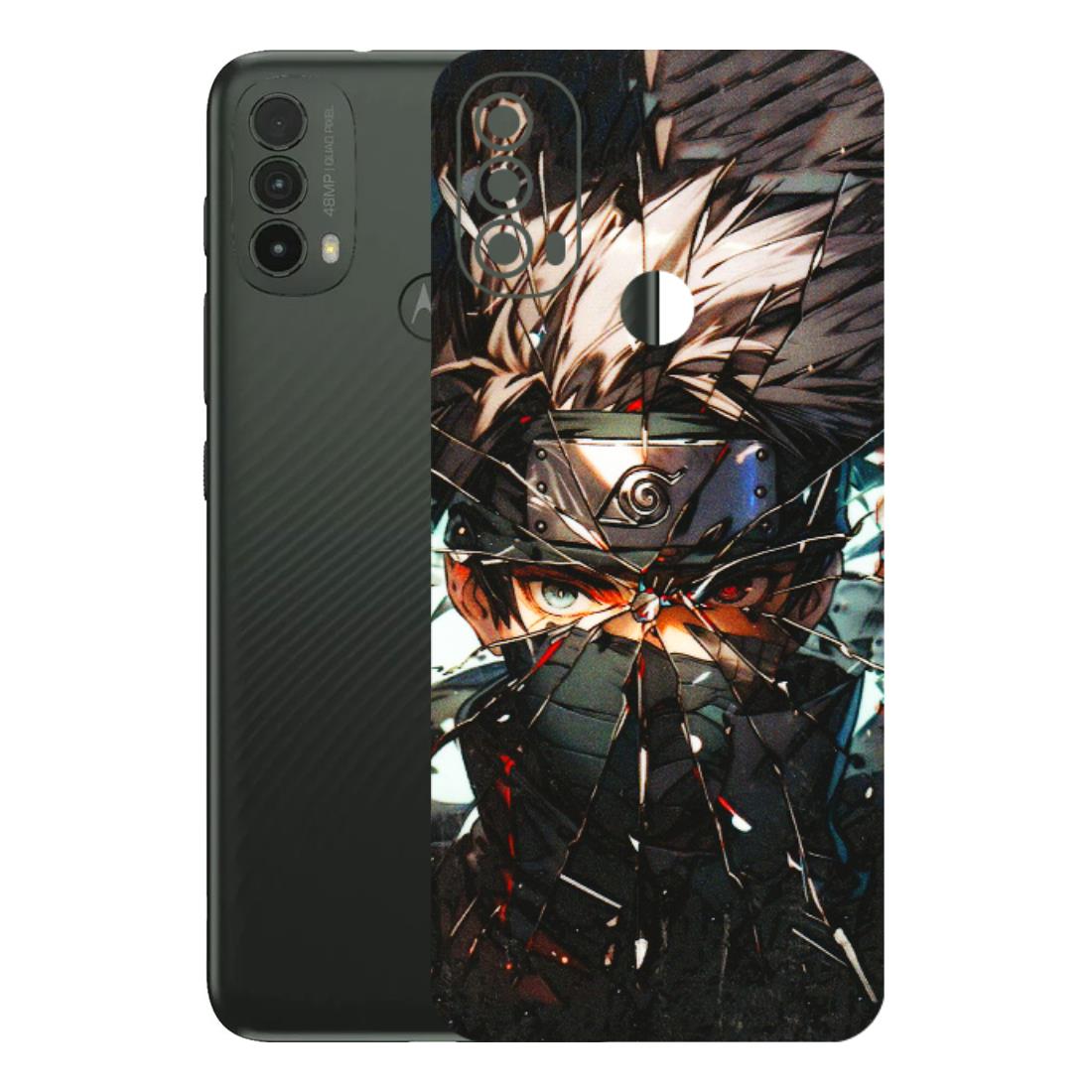 Motorola Phone Skins (All Models) - Kakashi Shattered Glass Effect - 3D Embossed Finish (L-237) Motorola Moto E40