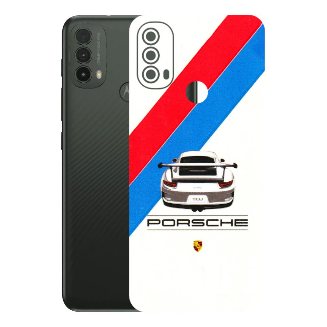 Motorola Phone Skins (All Models) - Porche Car Sober Logo - 3D Embossed Finish (L-248) Motorola Moto E40