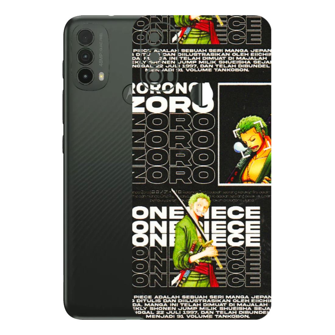Motorola Phone Skins (All Models) - One Piece Zoro - 3D Embossed Finish (L-250) Motorola Moto E40