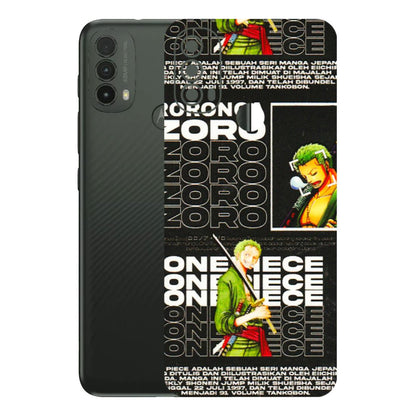 Motorola Phone Skins (All Models) - One Piece Zoro - 3D Embossed Finish (L-250) Motorola Moto E40