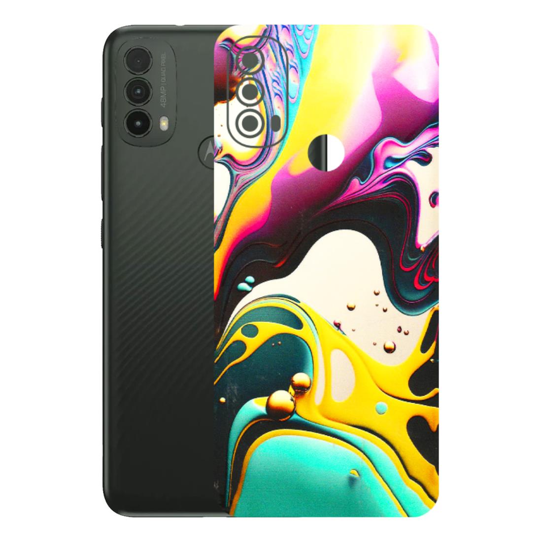 Motorola Phone Skins (All Models) - Multicolor Abstract pattern - 3D Embossed Finish (L-254) Motorola Moto E40