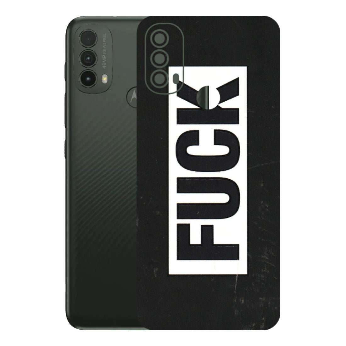 Motorola Phone Skins (All Models) - The F Word - 3D Embossed Finish (L-255) Motorola Moto E40