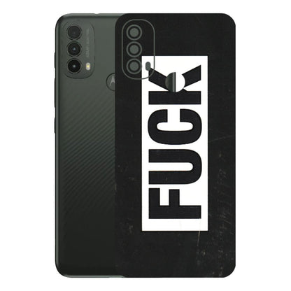 Motorola Phone Skins (All Models) - The F Word - 3D Embossed Finish (L-255) Motorola Moto E40