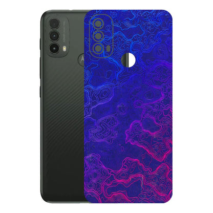 Motorola Phone Skins (All Models) - Purple Ripples Swirl - 3D Embossed Finish (L-314) Motorola Moto E40
