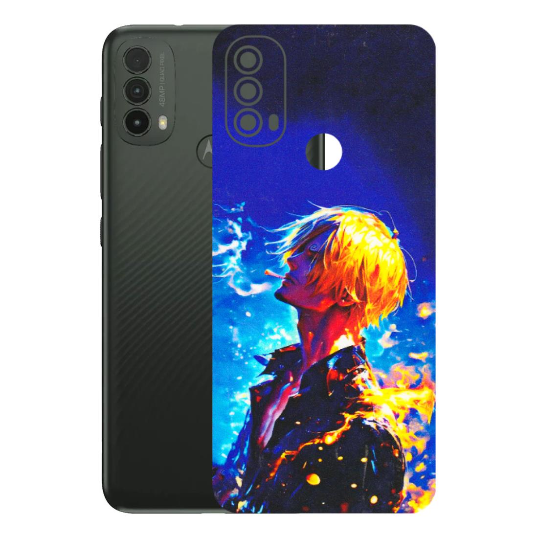 Motorola Phone Skins (All Models) - Sanji Vinsmoke One Piece - 3D Embossed Finish (L-319) Motorola Moto E40