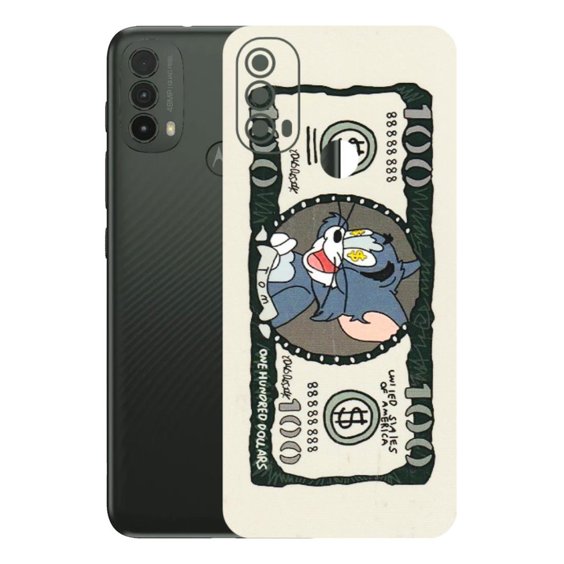 Motorola Phone Skins (All Models) - Tom Hundred Dollar - 3D Embossed Finish (L-324) Motorola Moto E40