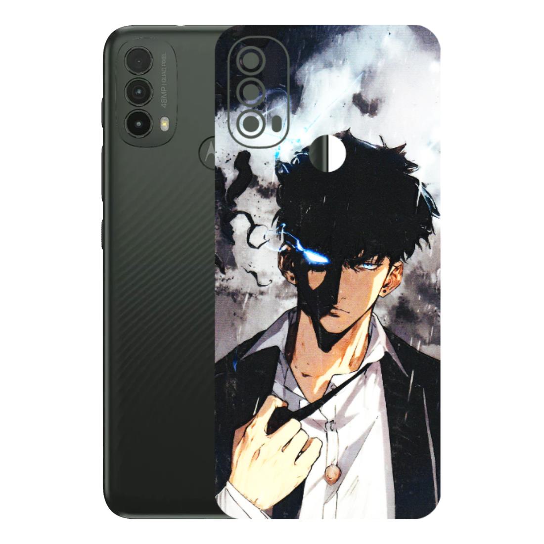 Motorola Phone Skins (All Models) - Sung Jinwoo Manhwa Anime - 3D Embossed Finish (L-328) Motorola Moto E40