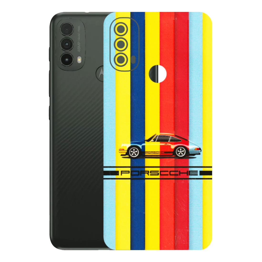 Motorola Phone Skins (All Models) - Multicolour Porche - 3D Embossed Finish (L-39) Motorola Moto E40