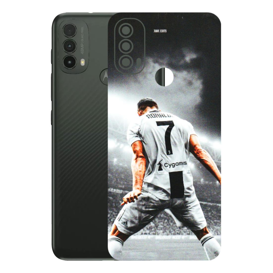 Motorola Phone Skins (All Models) - Ronaldo CR7 Crazy - 3D Embossed Finish (L-44) Motorola Moto E40