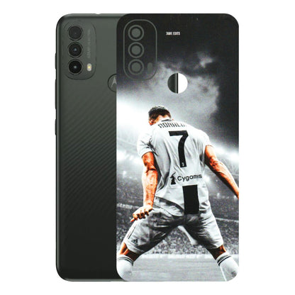 Motorola Phone Skins (All Models) - Ronaldo CR7 Crazy - 3D Embossed Finish (L-44) Motorola Moto E40