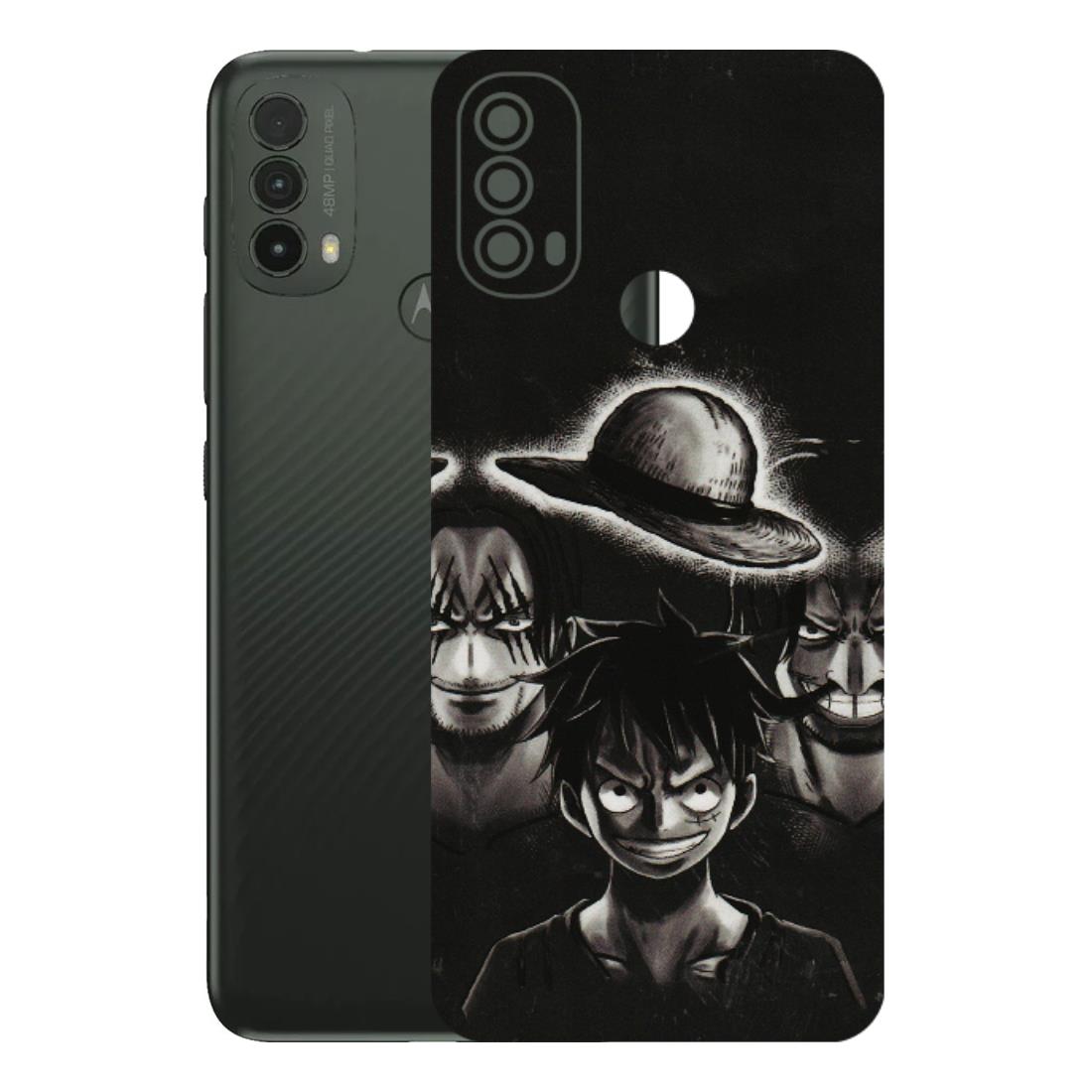 Motorola Phone Skins (All Models) - Black Luffy Hat - 3D Embossed Finish (L-57) Motorola Moto E40