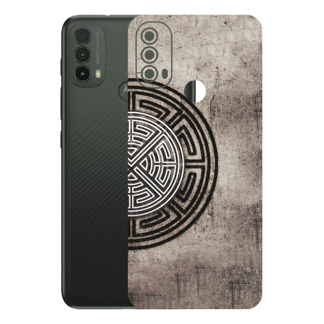 Motorola Phone Skins (All Models) - Mysterious Circular Design - 3D Embossed Finish (L-63) Motorola Moto E40