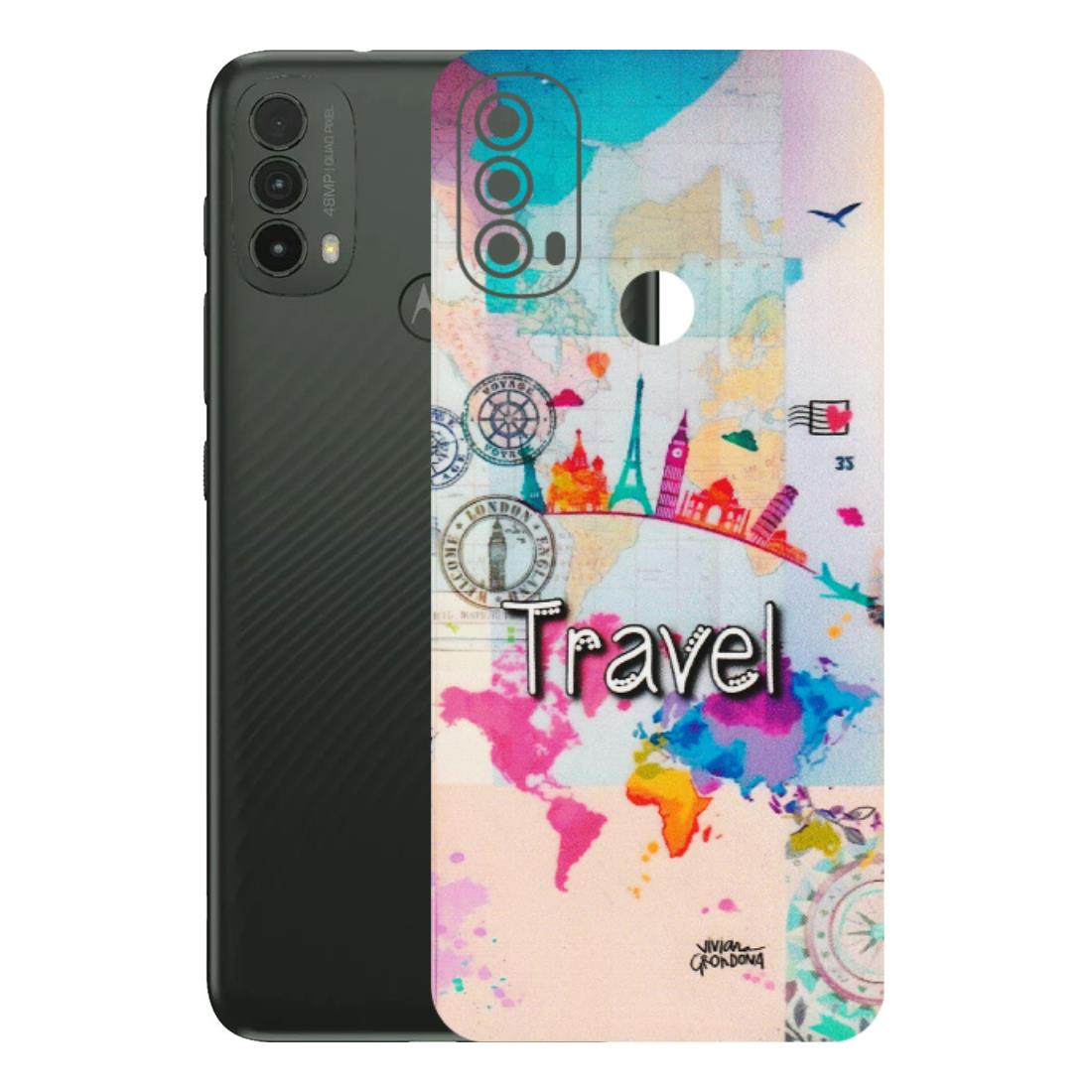 Motorola Phone Skins (All Models) - Travel The Wonders - Matte Finish (M-108) Motorola Moto E40