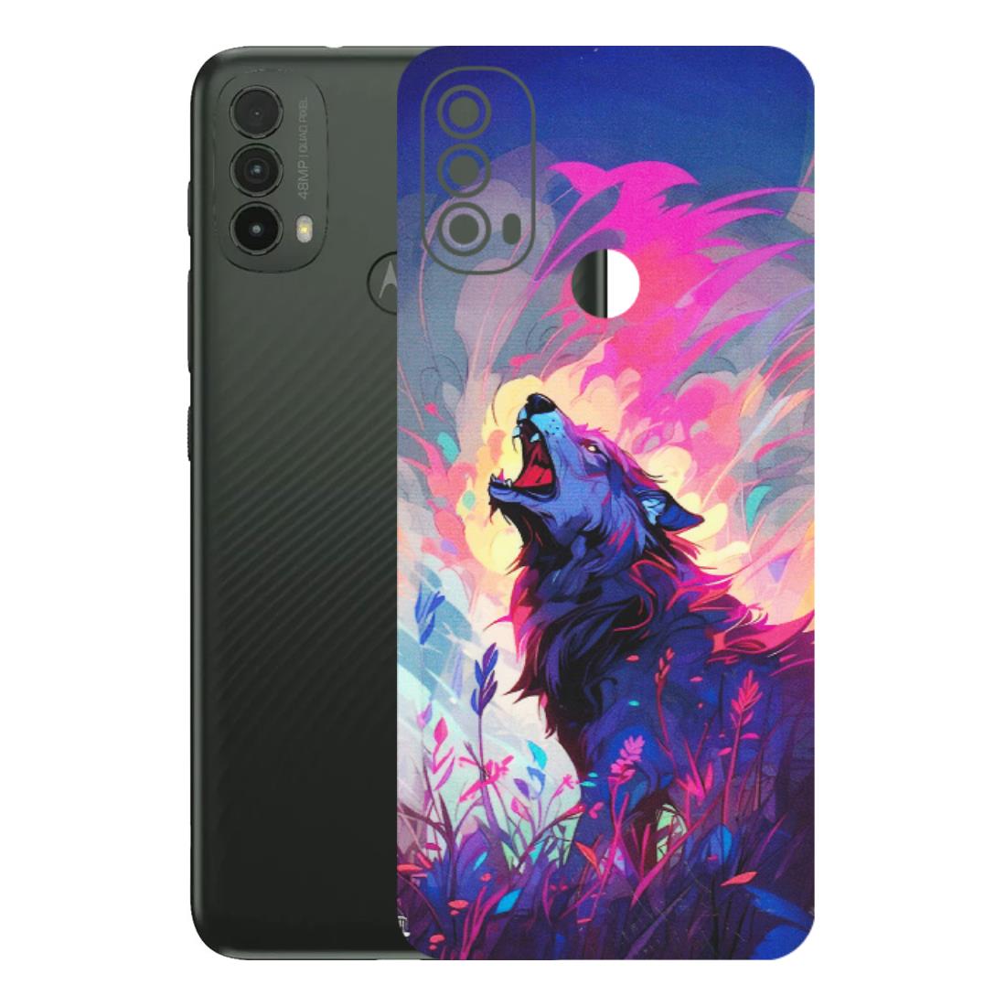 Motorola Phone Skins (All Models) - New Wild Wolf Abstract - Matte Finish (M-125) Motorola Moto E40