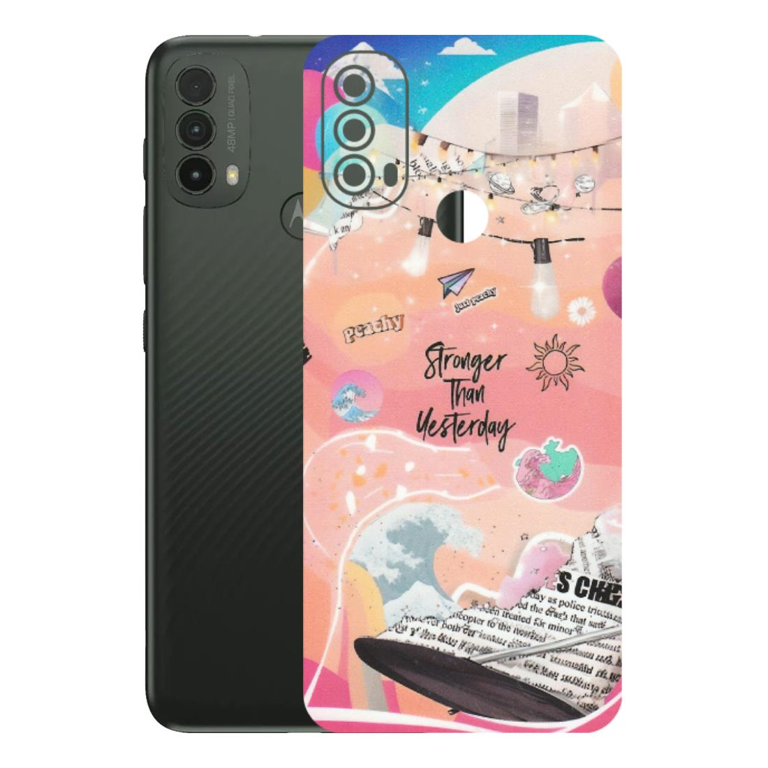 Motorola Phone Skins (All Models) - Stronger Then Yesterday - Matte Finish (M-128) Motorola Moto E40