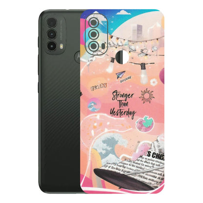 Motorola Phone Skins (All Models) - Stronger Then Yesterday - Matte Finish (M-128) Motorola Moto E40
