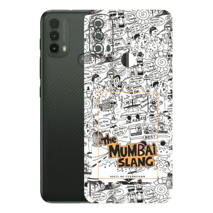 Motorola Phone Skins (All Models) - The Mumbai Slang - Matte Finish (M-142) Motorola Moto E40