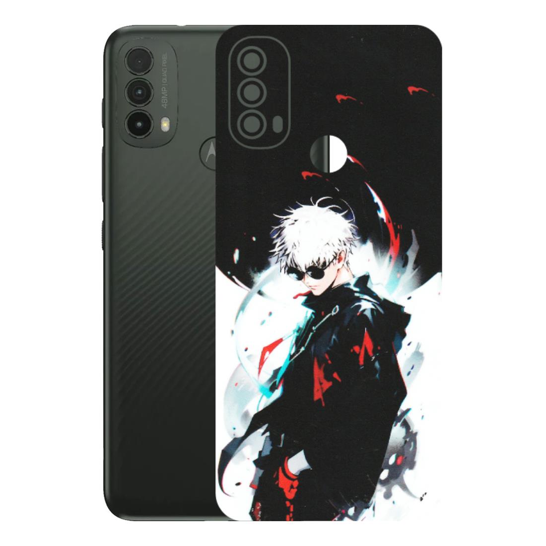 Motorola Phone Skins (All Models) - Gojo Powerful Charater Kaisen Anime - Matte Finish (M-144) Motorola Moto E40