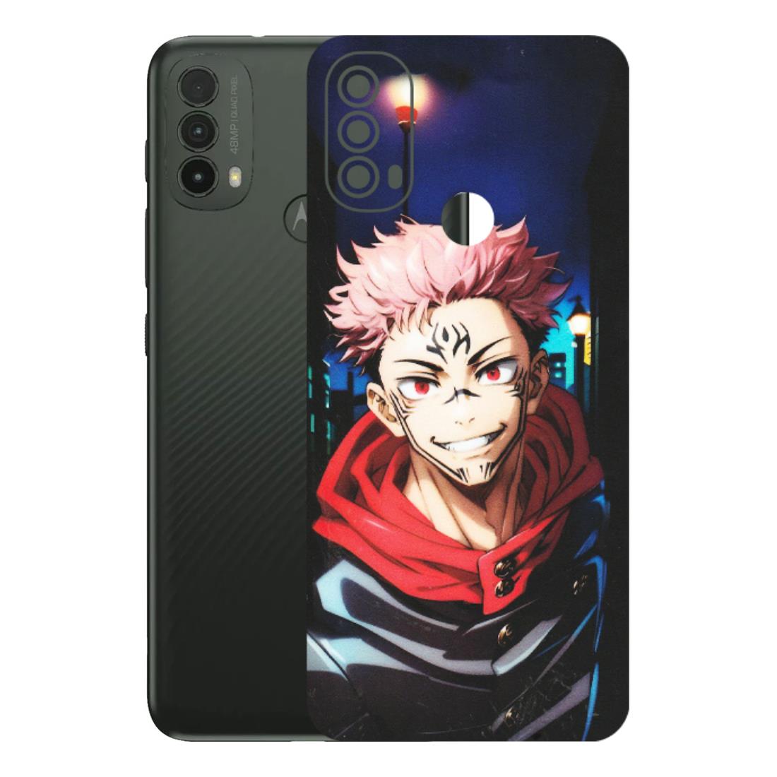 Motorola Phone Skins (All Models) - Yuji Itadori Funny Face Anime - Matte Finish (M-152) Motorola Moto E40