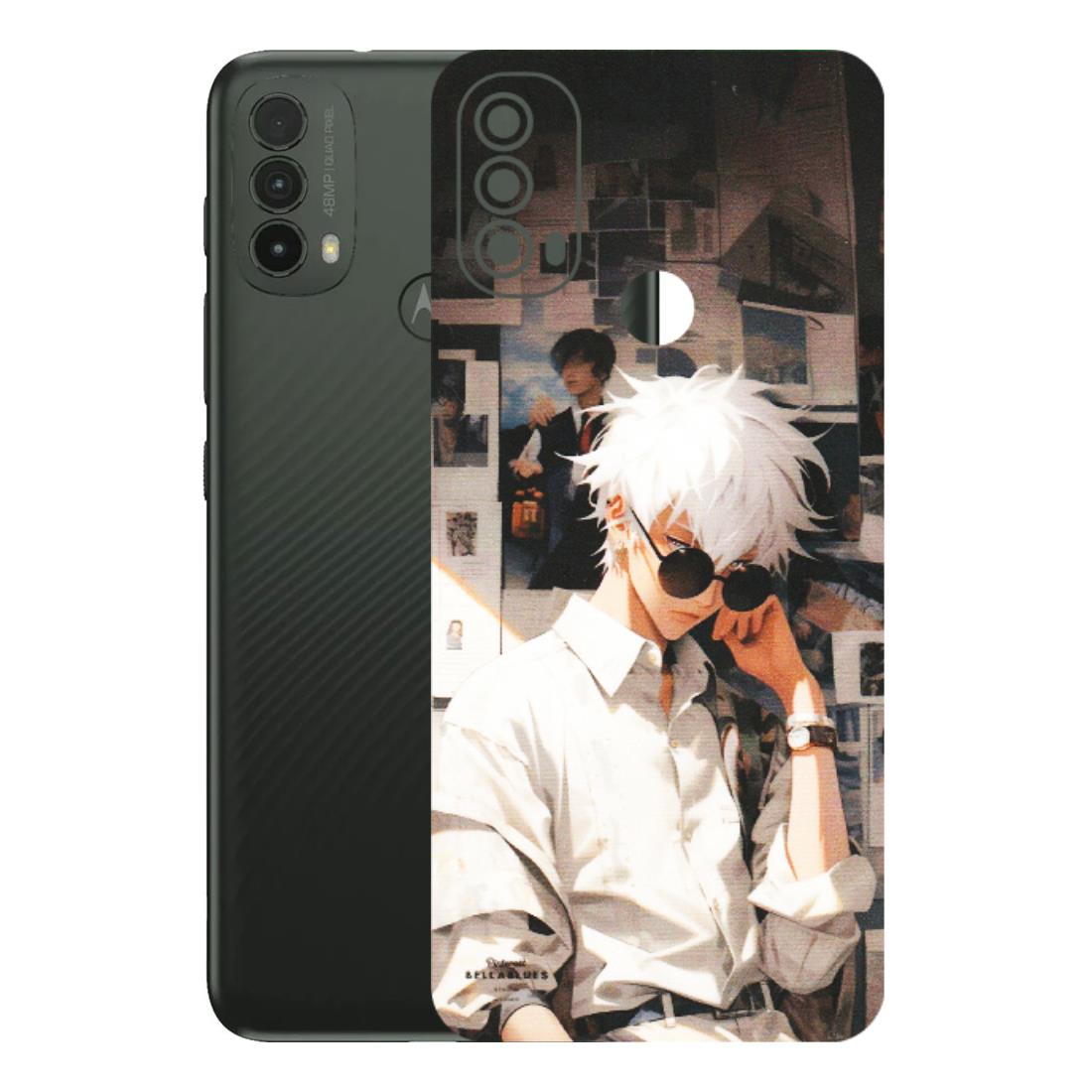 Motorola Phone Skins (All Models) - Gojo Satoru Jujustu Kaisen Anime - Matte Finish (M-156) Motorola Moto E40