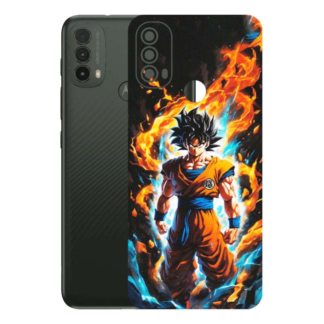 Motorola Phone Skins (All Models) - Goku Transformation Anime - Matte Finish (M-159) Motorola Moto E40