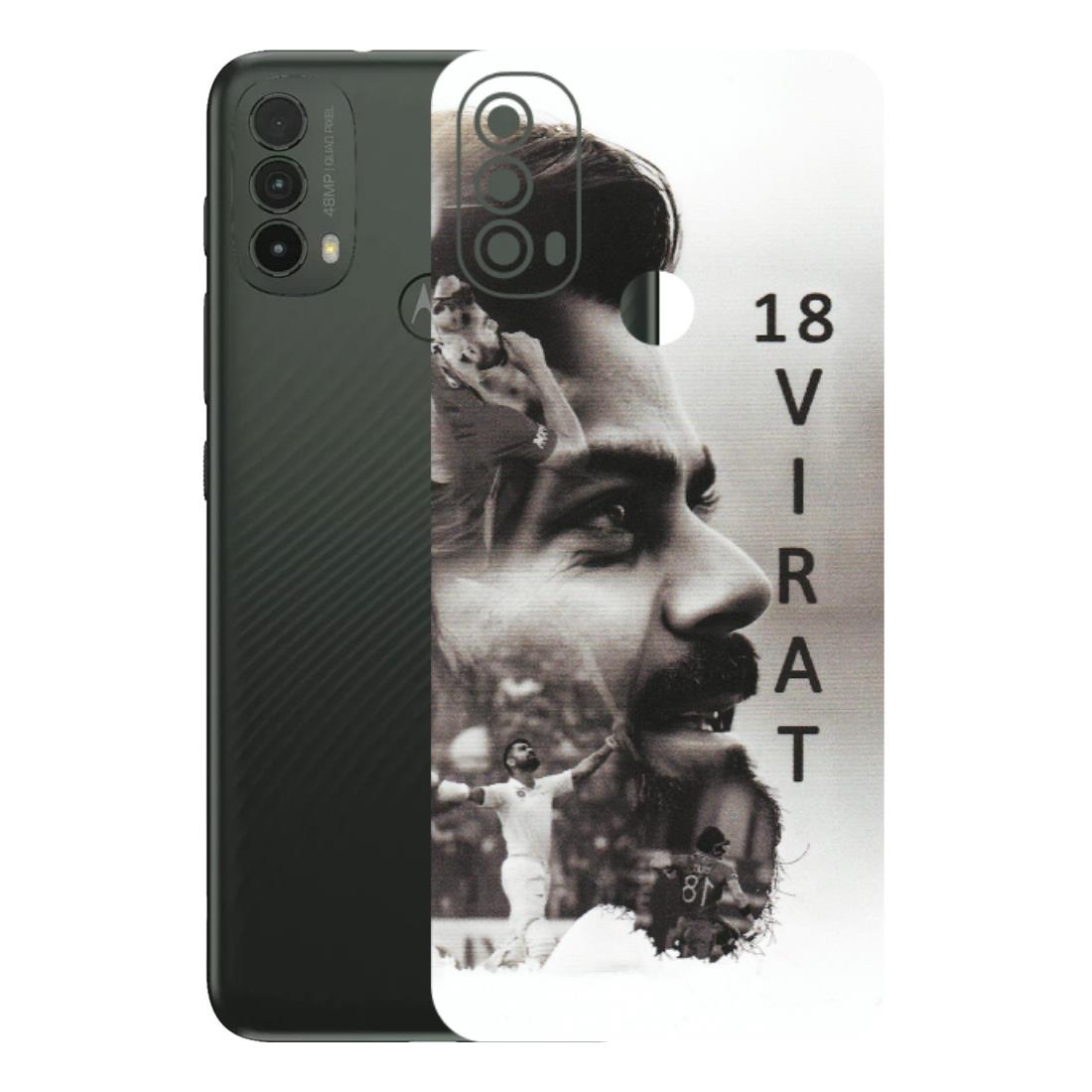 Motorola Phone Skins (All Models) - Virat Kohli Cricketer - Matte Finish (M-163) Motorola Moto E40